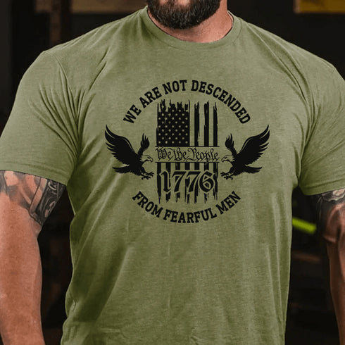 Men's We Are Not Descende From Fearful Men Cotton T-Shirt
