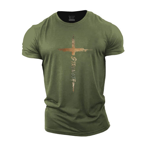 Men's Strength Cross Cotton T-Shirt