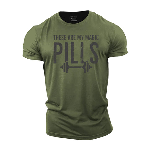 Men's These Are My Magic Pills Cotton T-Shirt
