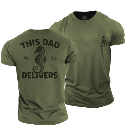 Men's This Dad Delivers Cotton T-Shirt
