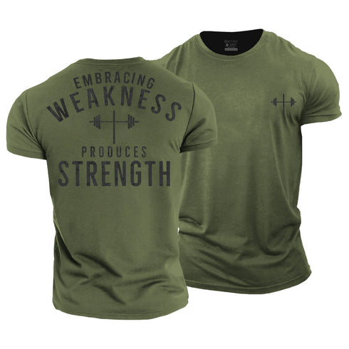 Men's Embracing Weakness Produces Strength Cotton T-Shirt