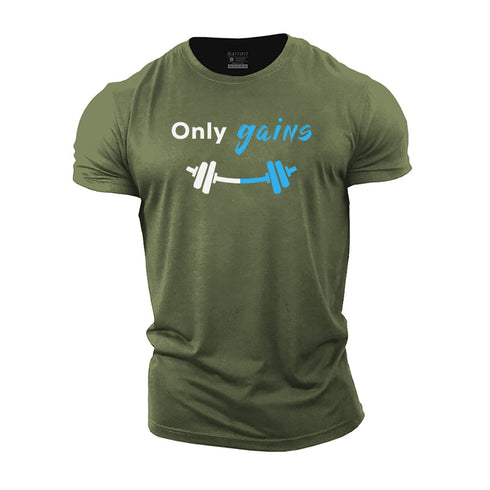 Men's Only Gains Cotton T-Shirt