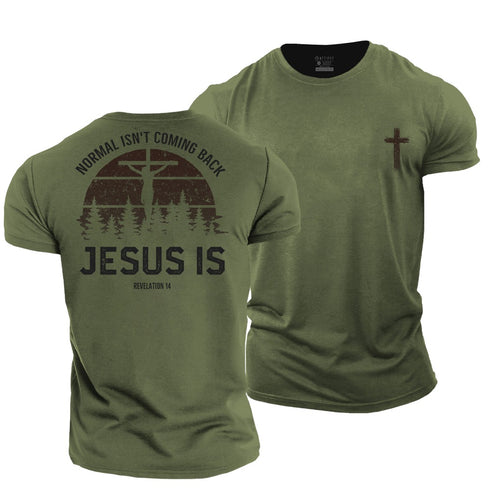 Men's Normal Isn't Coming Back, Jesus Is Cotton T-Shirt