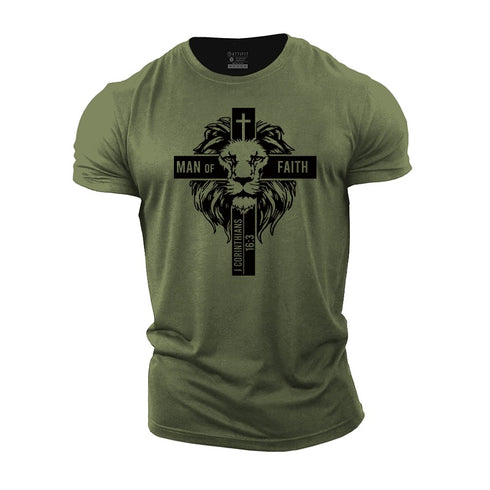 Men's Man of Faith Cotton T-Shirt
