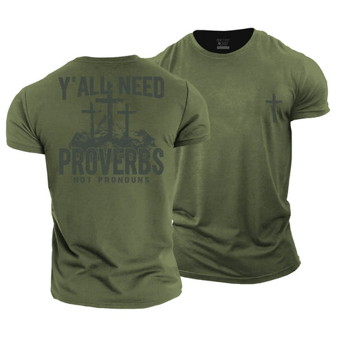 Men's Y'all Need Proverbs Cotton T-Shirt