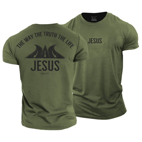 Men's Jesus, The Way The Truth The Life Cotton T-Shirt