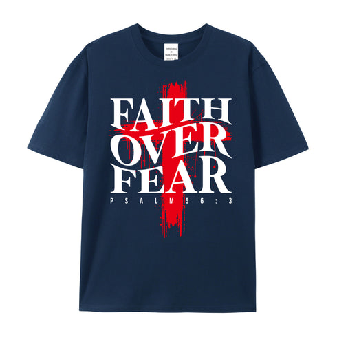 Unisex Faith Over Fear Cotton T-Shirt