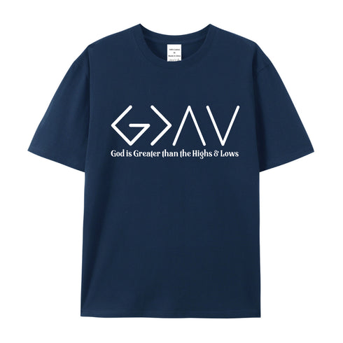 Unisex God is Greater than the Highs & Lows Cotton T-Shirt
