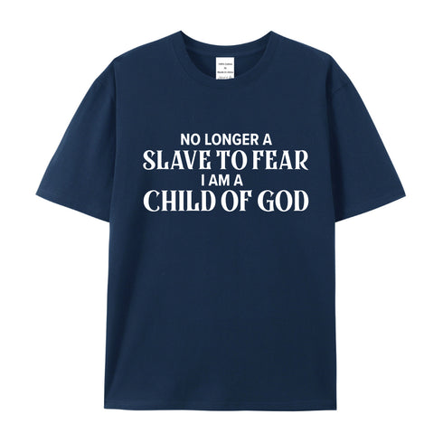 Unisex No Longer A Slave To Fear Cotton T-Shirt