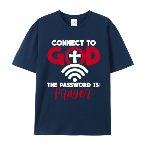 Unisex Connect to God Wifi Cotton T-Shirt