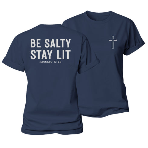 Women's Be Salty Stay Lit Cotton T-Shirt