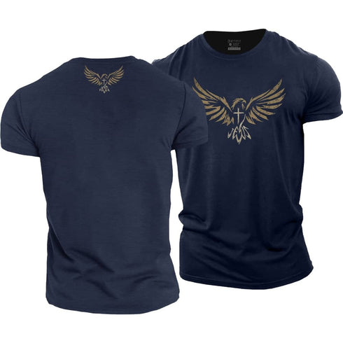 Men's Soaring Eagles Cotton T-Shirt