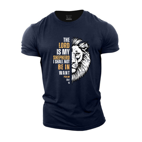 Men's PSALM 23:1 Cotton T-Shirt
