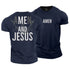 Men's Amen and Jesus Cotton T-Shirt