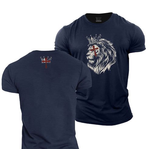 Men's Lion Cross Cotton T-Shirt
