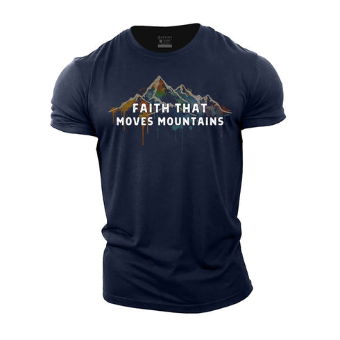 Men's Faith That Move Mountains Cotton T-Shirt