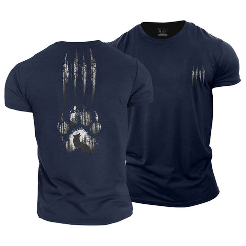 Men's Wolf Claw Landscape Cotton T-Shirt