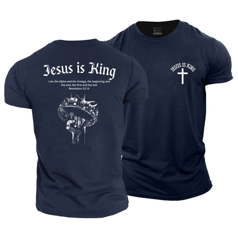 Men's Jesus Is King Cotton T-Shirt