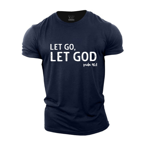 Men's Let God, Let Go Cotton T-Shirt