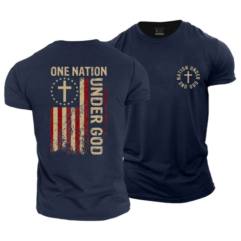 Men's One Nation Under God Cotton T-Shirt