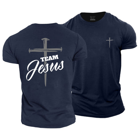 Men's Team Jesus Cotton T-Shirt