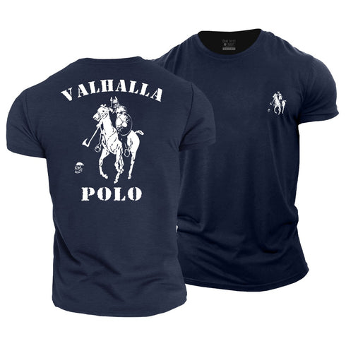 Men's Viking Valhalla Polo Cotton T-Shirt