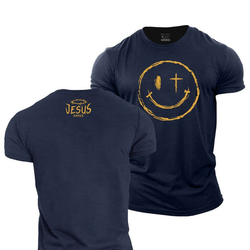 Men's Jesus Saves Cotton T-Shirt