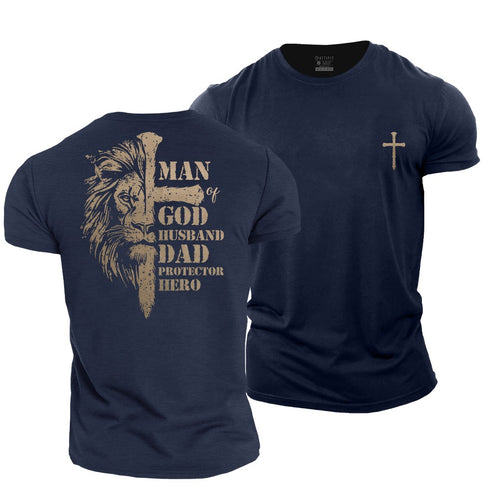 Men's God's Alpha Man Cotton T-Shirt