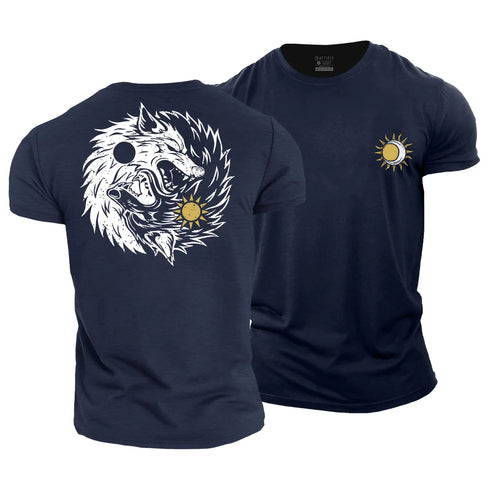 Men's Hati & Sköll Wolves Cotton T-Shirt