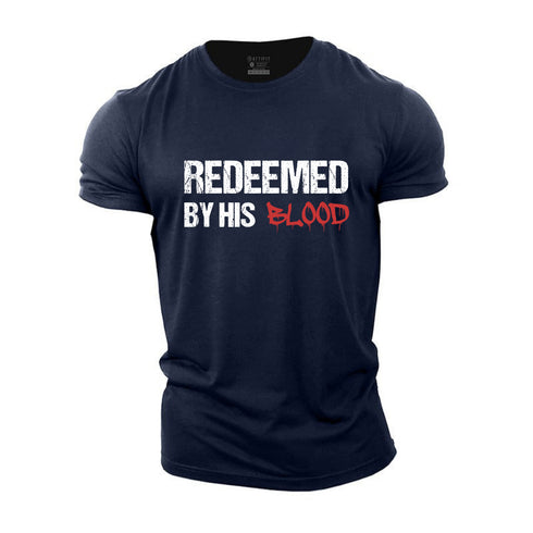 Unisex Redeemed By His Blood Cotton T-Shirt
