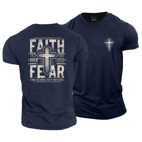 Men's Faith Over Fear Cotton T-Shirt
