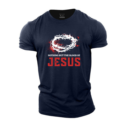 Men's Nothing But The Blood Of Jesus Cotton T-Shirt