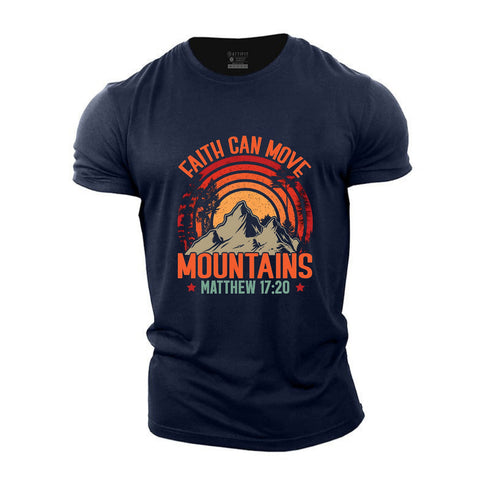 Men's Faith Can Move Mountain Cotton T-Shirt