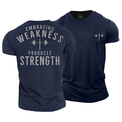 Men's Embracing Weakness Produces Strength Cotton T-Shirt