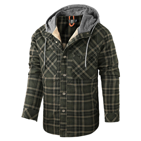 Men‘s Warm Pocket Casual Hoodie Jacket Outwear