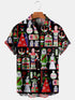 Men's Christmas Funny Graphic Short Sleeve Hawaiian Shirt