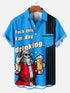 Men's 'Fk This I'm Day Drinking' Christmas Funny Graphic Short Sleeve Hawaiian Shirt