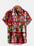 Men's Christmas Funny Graphic Short Sleeve Hawaiian Shirt