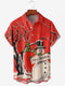 Men's Christmas Funny Graphic Short Sleeve Hawaiian Shirt