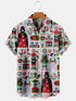 Men's Christmas Funny Graphic Short Sleeve Hawaiian Shirt