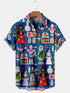 Men's Christmas Funny Graphic Short Sleeve Hawaiian Shirt