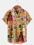 Men's Christmas Funny Graphic Short Sleeve Hawaiian Shirt