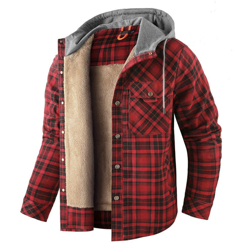 Men‘s Warm Pocket Casual Hoodie Jacket Outwear