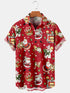 Men's Christmas Funny Graphic Short Sleeve Hawaiian Shirt