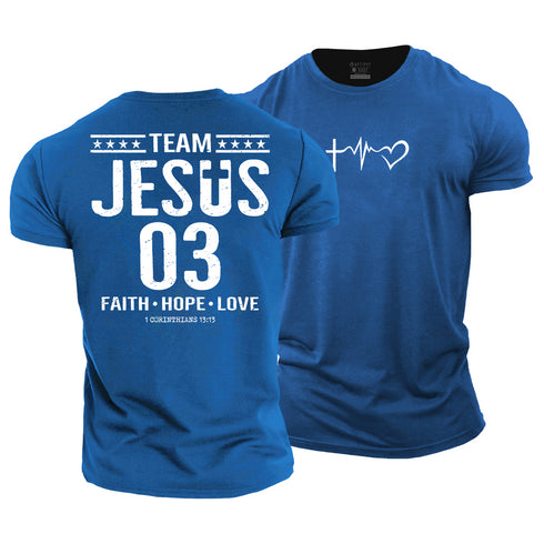 Men's Team Jesus 03 Cotton T-Shirt