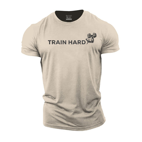 Men's Train Hard Cotton T-Shirt