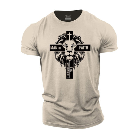Men's Man of Faith Cotton T-Shirt