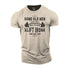 Men's Real Old Men Lift Iron Then Take A Nap Cotton T-Shirt