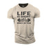 Men's Life Is Short Lift Heavy and Pray Often Cotton T-Shirt