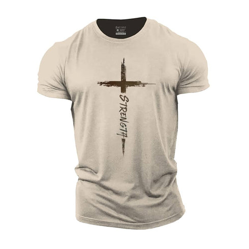 Men's Strength Cross Cotton T-Shirt